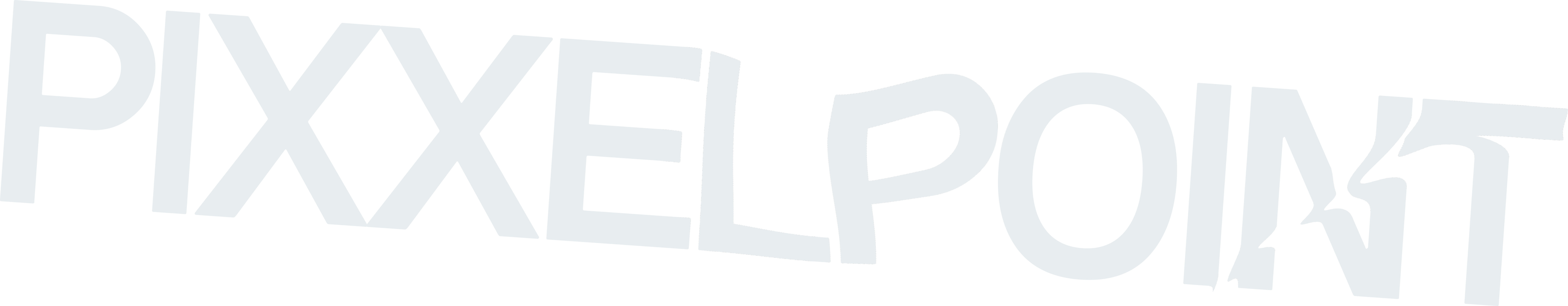 Stylized text logo reading 'PIXXELPOINT' with a unique cutout design in the letter 'G'.